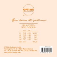 Saitensatz Violine Optima Protos 3/4